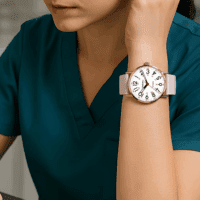 Nurse Watch for Medical Professionals Students Women Men, Analog Nursing Watches with 30M Waterproof 12/24 Hour Military Time, Second Hand, Easy to Read, Colorful Silicone Band - Image 4