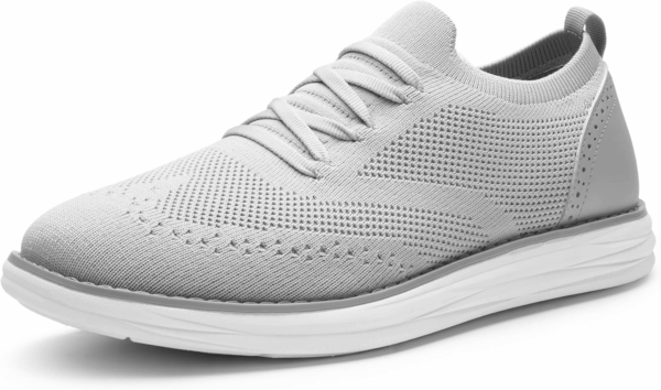 Men'S Knitflex Smartcraft Mesh Oxfords Sneakers Casual Dress Lace-Up Lightweight Walking Shoes