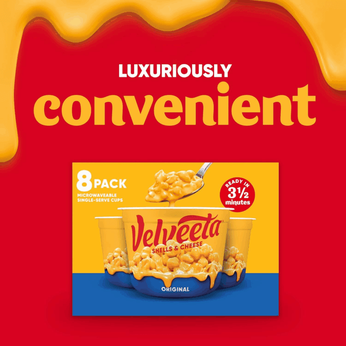 Shells & Cheese Original Microwaveable Shell Pasta & Cheese Sauce, 8 Ct Box, 2.39 Oz Cups - Image 5