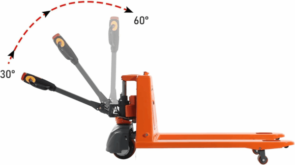 Full Electric Pallet Jack 3300Lbs Capacity, Lithium Powered Pallet Truck 48" X27" Fork Size, Walkie Pallet Lift Trucks for Factory, Warehouse, Supermarket, Multifunctional Handle with Extra Battery - Image 6
