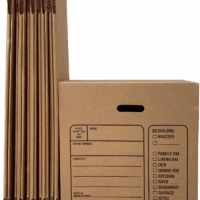 Moving Boxes with Handles, 10 Premium Large, 18 X 18 X 24, Brown, BOXINDSLAR10 - Image 6