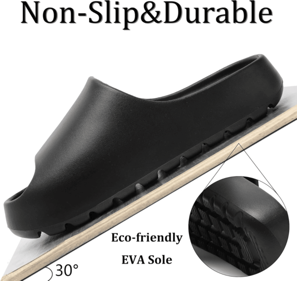 Cloud Slides for Women,Unisex EVA Soft Recovery Slides,Thick Sole Open Toe Mens Pillow Slides Shower Shoes Outdoor&Indoor House Slippers - Image 5