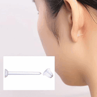 38Pcs Clear Piercing Retainers for Surgery Bioflex Nose Rings Belly Rings Septum Eyebrow Lip Cartilage Tragus Earring Retainer Industrial Bar Plastic Piercing Jewelry for Work - Image 3