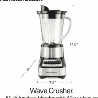 Wave Crusher Blender for Smoothies with 40 Oz Glass Jar and 14 Functions, Ice Sabre Blades & 700 Watts for Consistently Smooth Results, Black + Stainless Steel (54221) - Image 8