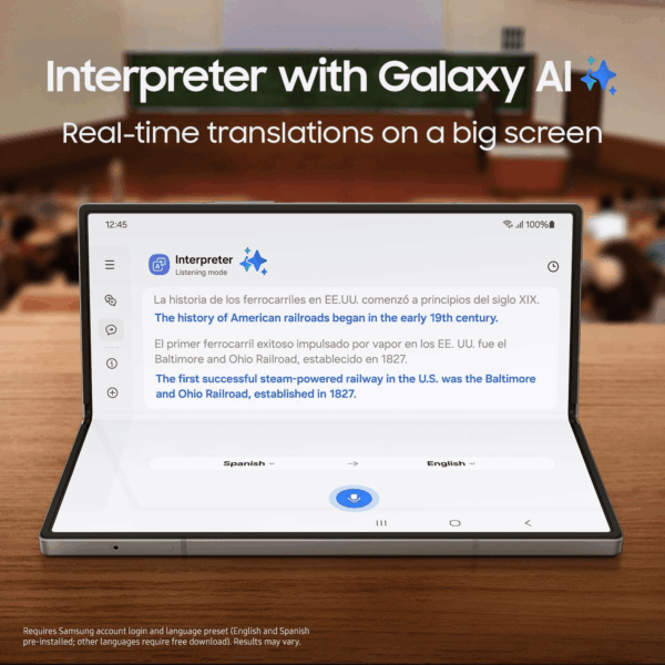 Galaxy Z Fold 6 AI Cell Phone, 512GB Unlocked Android Smartphone, Circle to Search, Handsfree Live Interpreter, AI Photo Edits, Large Screen, 2024,US 1 Yr Manufacturer Warranty, Silver Shadow - Image 5