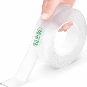 Double Sided Tape Heavy Duty, Nano Double Sided Adhesive Tape, Clear Mounting Tape Picture Hanging Adhesive Strips (9.85FT)