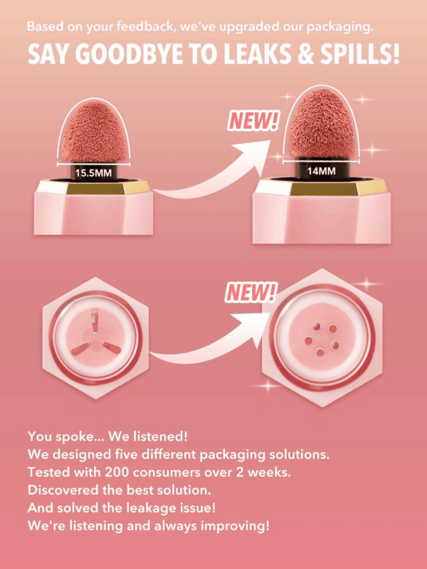 Color Bloom Liquid Blush Makeup for Cheeks Matte Finish-Cutie Pie - Image 3