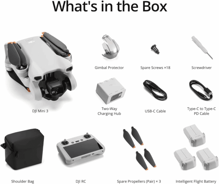 Mini 3 Fly More Combo ( RC), Drones with Camera for Adults 4K, 3 Batteries for 114-Min Flight Time, Vertical Shooting, 32800Ft (10Km) Video Transmission, Lightweight Mini Drone for Beginners - Image 8