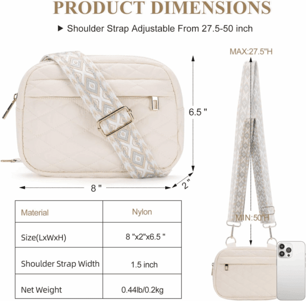 Small Crossbody Bags for Women Belt Bag Fanny Pack with Adjustable Strap - Image 6