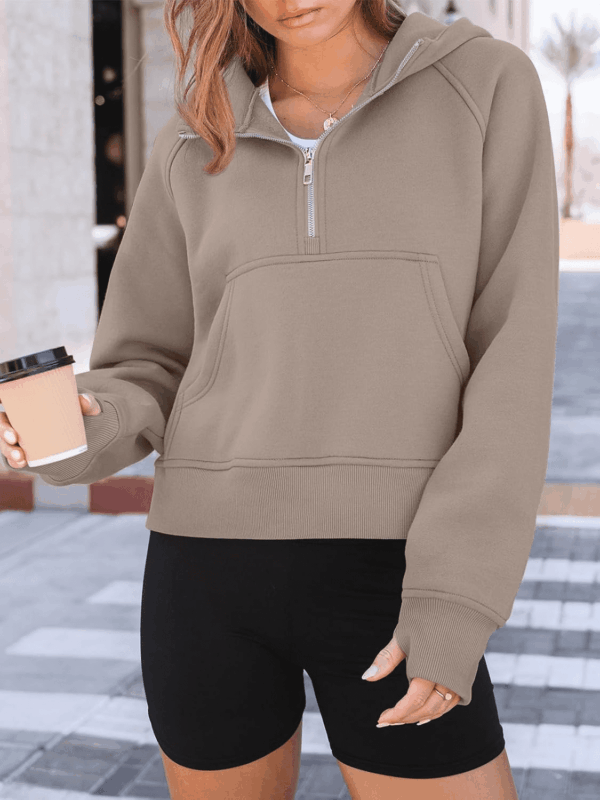 Womens Hoodies Fleece Fall Fashion Outfits Workout Sweatshirts Winter Jackets Oversized Pullover Tops Clothes 2025 - Image 2