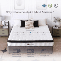 Queen Mattress, 12 Inch Hybrid Queen Mattress in a Box, Memory Foam Mattress with Pocket Springs, Pressure Relief & Motion Isolation, Certipur-Us Certified, Medium Firm - Image 7