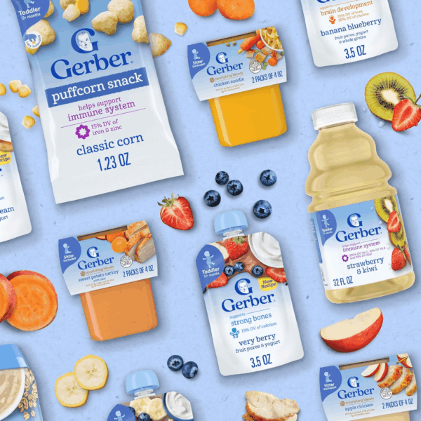 Baby Food Pouches, Very Berry (3), Peaches & Cream (2), Strawberry Banana (2), Value Pack, Fruit and Yogurt, Toddler, (3.5 Oz Each), (Pack of 9) - Image 7