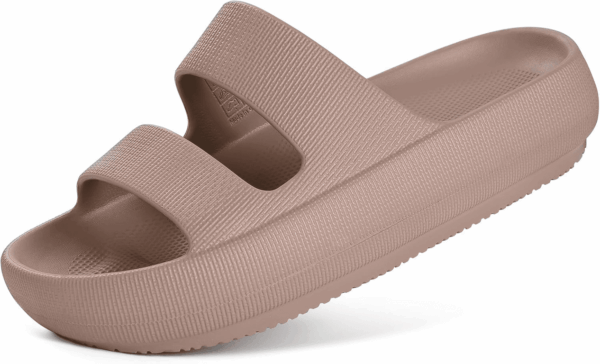 Orthopedic Slide Sandals for Women with Arch Support Pillow Soft Recovery Slip on Sandals Lightweight Summer Cloud Slippers for Plantar Fasciitis