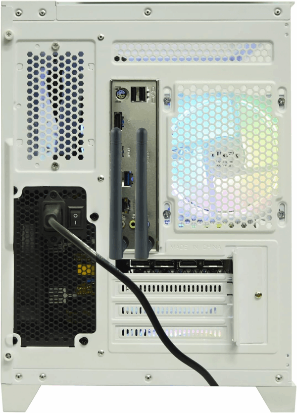 Gaming Desktop Intel Core I5-12400F 6 Core 2.5Ghz PC Computer, RTX 4060 8G, 32G DDR4 RAM, 1TB NVME SSD, Prebuilt Gaming PC Tower Computer for Home and Office (White) - Image 5