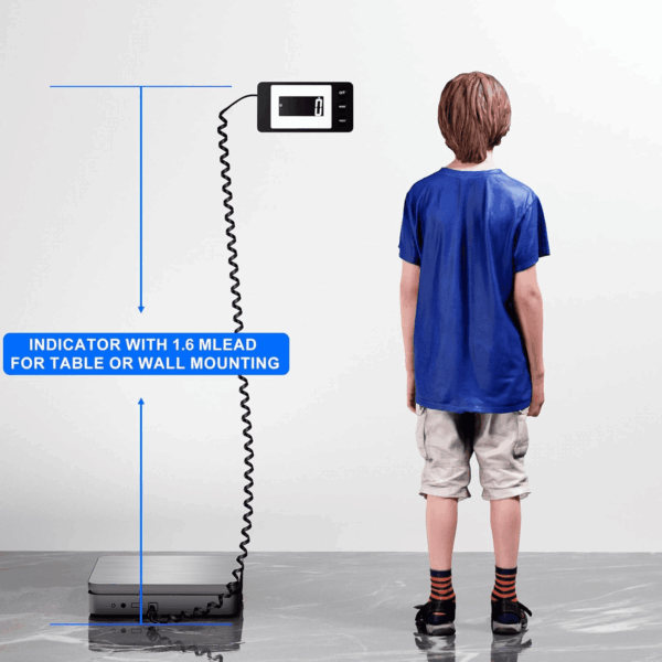 Shipping Scale with Ac Adapter 110Lbs/0.1Ozhighly Accurate Postal Scale with Hold/Tare/Split Displaylcd Display/Abs Waterproof Surface, Digital Postage Scale for Packages/Luggage/Pet - Image 7