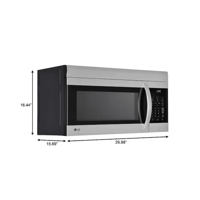 Easyclean 1.7-Cu Ft 29.88-In Over-The-Range Microwave with Sensor Cooking ( Stainless Steel ) - Image 8