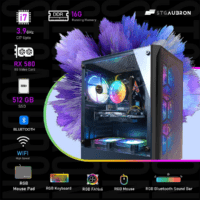 Gaming PC Desktop Computer, Intel Core I7 up to 3.9 Ghz, Radeon RX 580 8G, 16G RAM, 512G SSD, Wifi, Bluetooth 5.0, RGB Fan X6, RGB BT Sound Bar, Windows 10 Home - Image 5