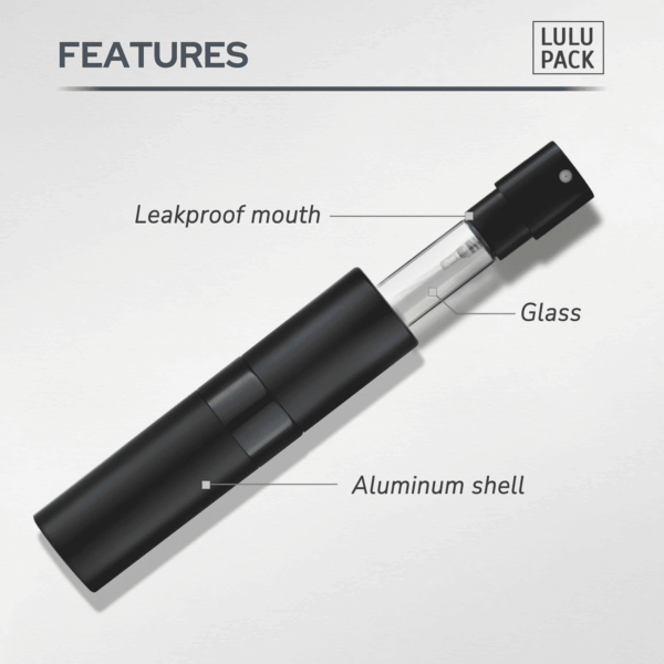 Perfume Atomizer Travel Refillable Bottle: Cologne Sprayer Portable for Men - Mini Spray Empty for Refill - 8Ml Small Size Brown - Image 4