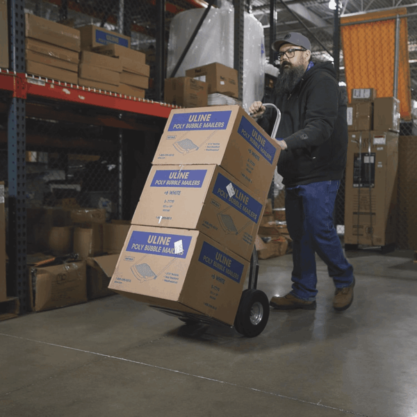 Continuous Handle Aluminum Hand Truck/Stair Skid Moving Dolly - 660-Lb. Capacity, 18In. Wide Toe Plate, 10In. Polyurethane Wheels, 54In. High - Image 8