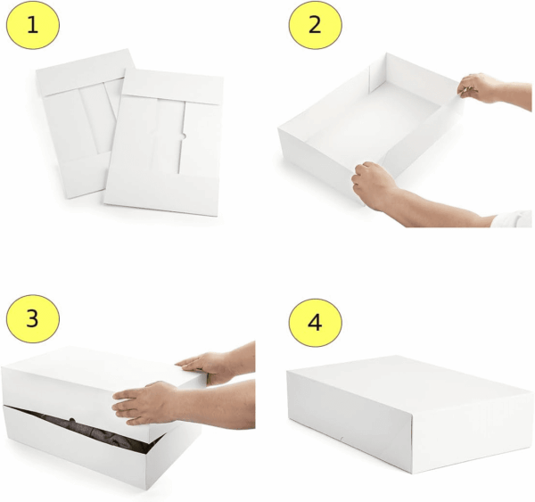 12 Premium Large Gift Boxes for Presents - Extra Large White Gift Boxes with Lids - 4-Inch Deep Large Gift Box Good for Robes and Bulky Items - Image 4