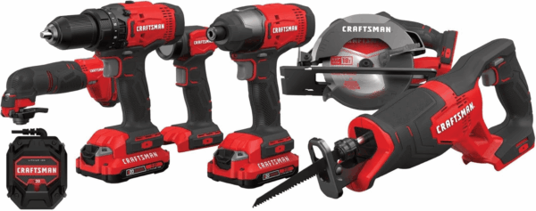 V20 Cordless 6-Tool Power Tool Combo Kit with 2 Batteries and Charger (CMCK600D2)