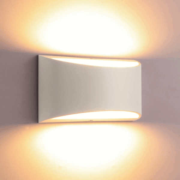 Modern LED Wall Sconce Light Dimmable 12W up down Wall Light for Bedroom Living Room, Warm White - Image 9