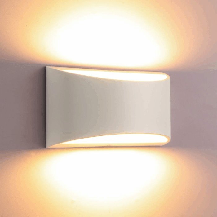 Modern LED Wall Sconce Light Dimmable 12W up down Wall Light for Bedroom Living Room, Warm White - Image 9