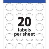 Matte White round Labels, Sure Feed Technology, Permanent Adhesive, 1-1/2", 400 Labels (8293) - Image 7