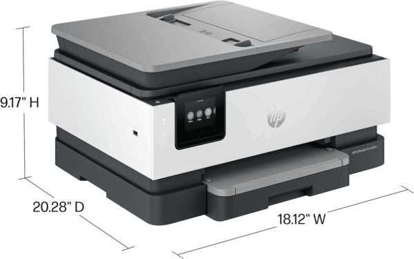 Officejet Pro 8135E Wireless All-In-One Color Inkjet Printer, Print, Scan, Copy, Fax, ADF, Duplex Printing, Best-For-Home Office, 3 Months of Instant Ink Included (40Q35A) - Image 5