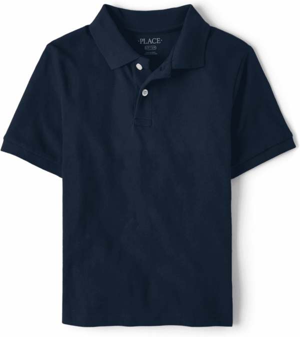Boys' Uniform Short Sleeve Pique Polo