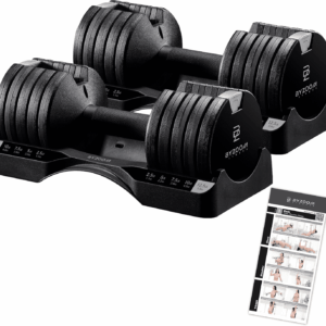 Adjustable Dumbbell 12.5/25Lb Set of 2 or Single Unit Piece Weight Training Fitness Exercise Body Workout 5 in 1 for Home Gym Beginners Woman