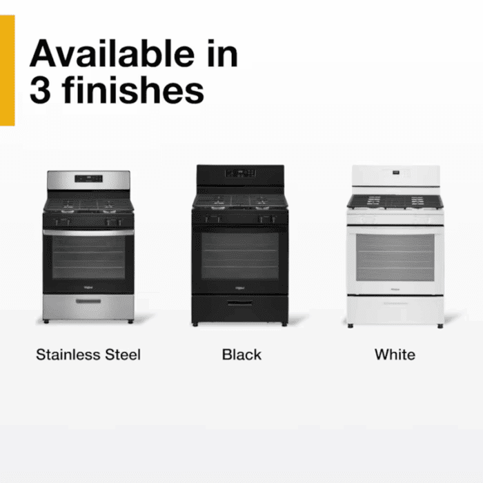 30-In 4 Burners 5.1-Cu Ft Freestanding Natural Gas Range ( Stainless Steel ) - Image 16