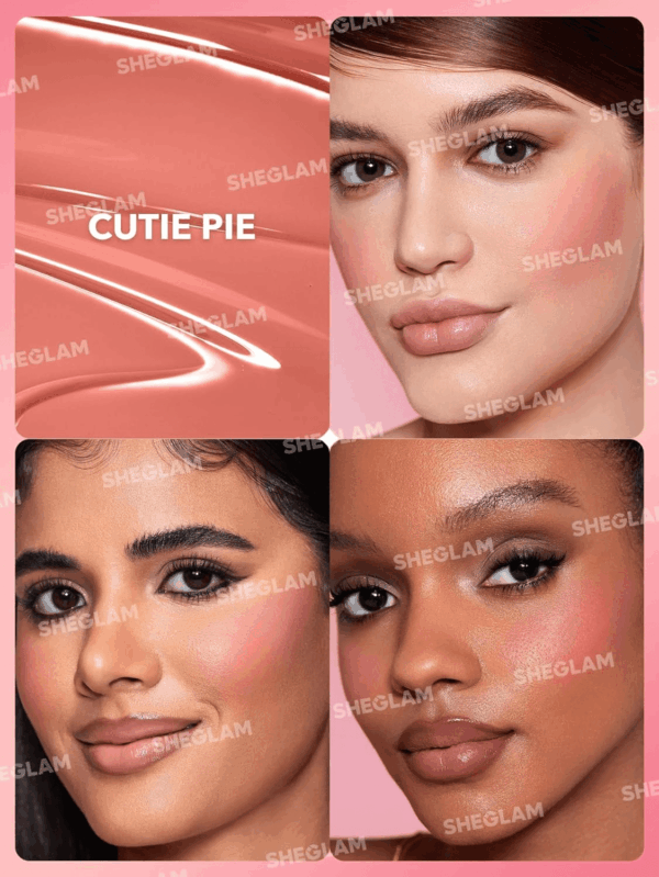 Color Bloom Liquid Blush Makeup for Cheeks Matte Finish-Cutie Pie - Image 7