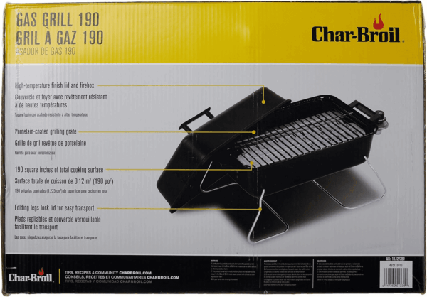 Portable Convective 1-Burner Stainless Steel Propane Gas Grill - 465133010 - Image 4