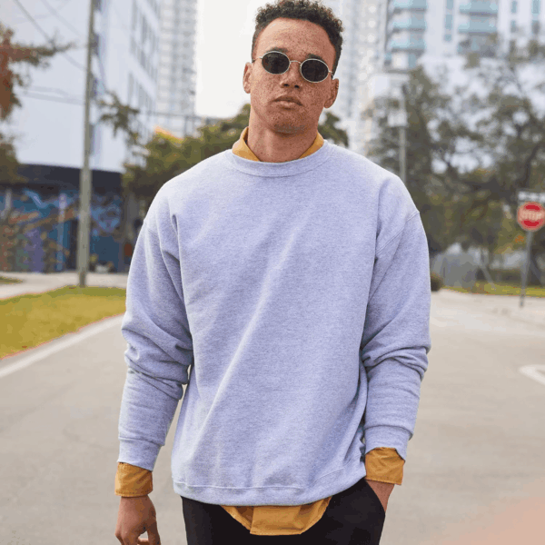 Men'S Ecosmart Fleece, Pullover Crewneck Sweatshirt, 1 or 2 Pack - Image 2