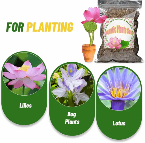 Aquatic Soil for Plants - 2.2LBS, Clay Aquarium Soil Suitable for Small Ponds & Water Plants like Lotus & Water Lily, Safe for Fish & Aquatic Life - Image 3