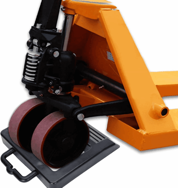 Pallet Jack Stopper Truck Chock Heavy Duty Pallet Jack Chock 14.2" Length X 11.6" Width X 2" Height 2 Pack (Black) - Image 7