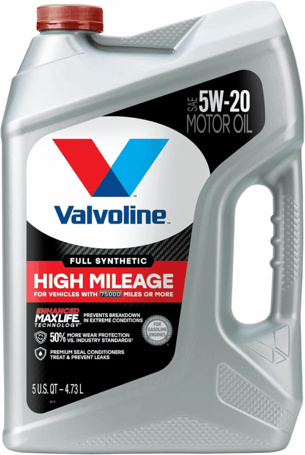 Full Synthetic High Mileage with Maxlife Technology 5W-20 Motor Oil 5 QT