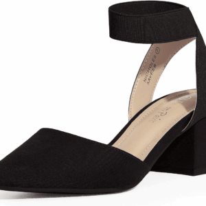 Womens Low Block Chunky Heel Shoes