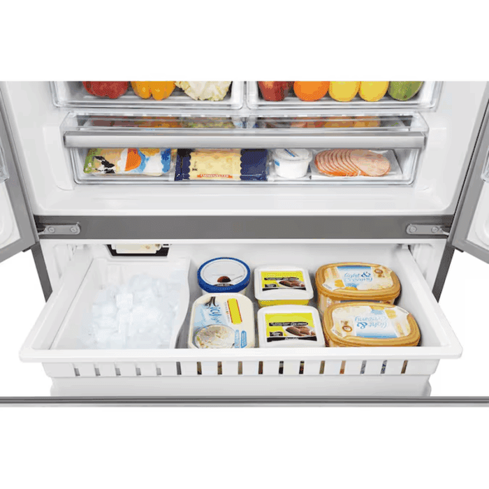 Pureflat Standard-Depth 26.6-Cu Ft 3 -Door French Door Refrigerator with Ice Maker with Water Dispenser ( Fingerprint Resistant Stainless Steel ) ENERGY STAR Certified - Image 18