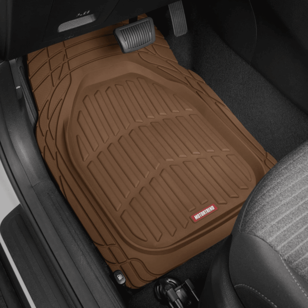 Flextough Deep Dish All-Weather Floor Mats, Waterproof Trim-To Fit Mats for Cars, Trucks, Suvs - Universal Automotive Floor Liners, Car Accessories - Image 2