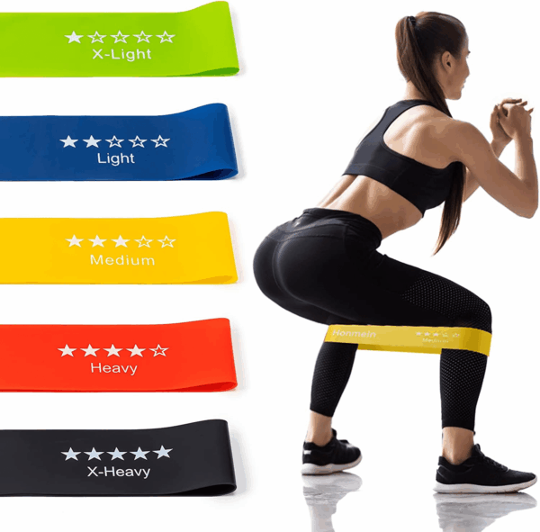 Resistance Bands for Working Out, Exercise Bands with 5 Resistance Levels Fit for Home Fitness, Strength Training, Natural Latex Resistance Band Include Instruction Guide and Carry Bag.… - Image 2