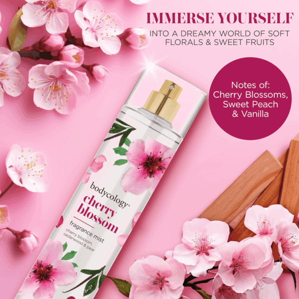 Long-Lasting Fragrance Body Mist, Cherry Blossom, 8 Fl Oz - Image 2
