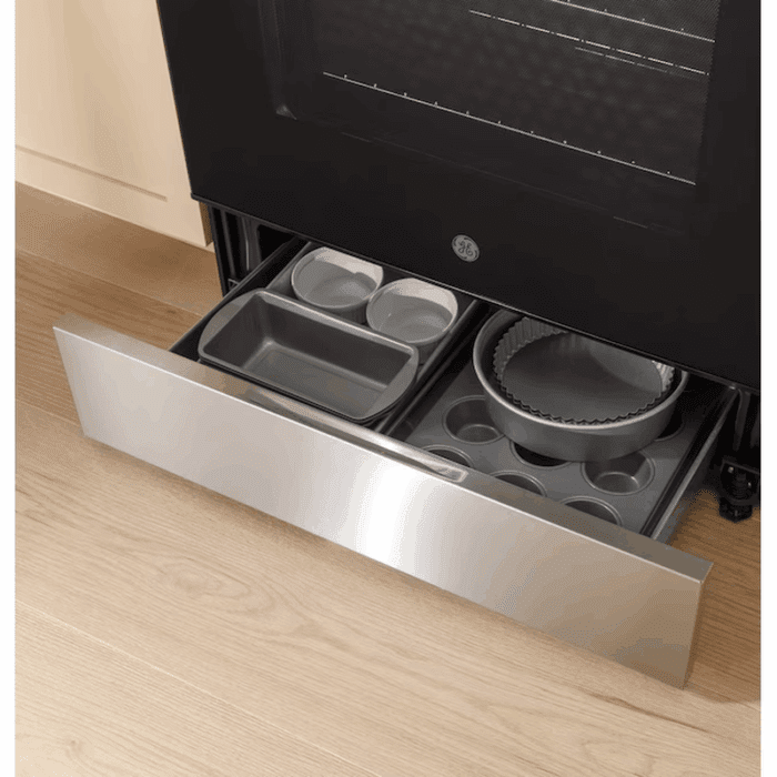 30-In Glass Top 4 Burners 5.3-Cu Ft Freestanding Electric Ran ( Stainless Steel ) - Image 7
