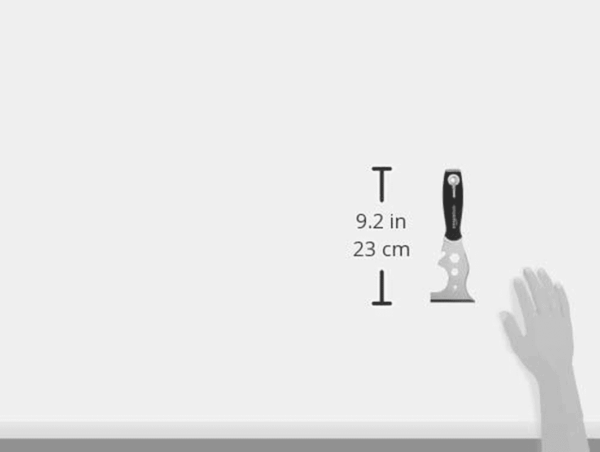 14-IN-1 Soft Grip Painters Tool with Hammer End and 2 Driver Bits, 3", One Pack, Black - Image 5