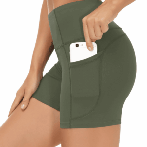 Women'S High Waist Workout Shorts Breathable Dolphin Split Elastic Lounge Yoga Shorts