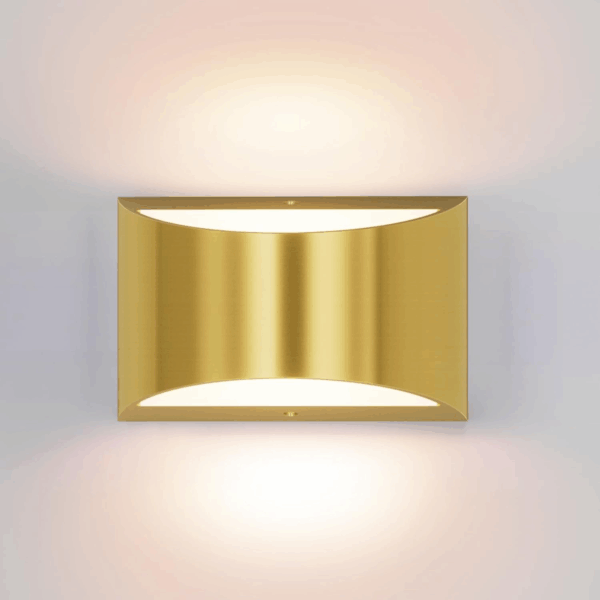 Brushed Brass Wall Sconce Indoor Wall Lights Hardwired 1 Pack up and down Wall Mount Light for Living Room Bedroom Hallway Corridor Conservatory Warm White 3000K(With G9 Bulbs)