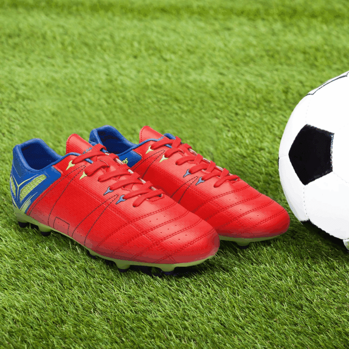Mens Sport Flexible Athletic Lace up Light Weight Outdoor Cleats Football Soccer Shoes - Image 6