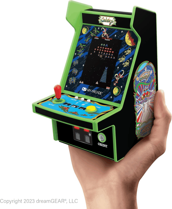 Galaga Micro Player Pro: Arcade Classics 2 Games in 1, Retro Mini Arcade Machine, Playable 6.75 Inch Collectible, Color Display - Image 7