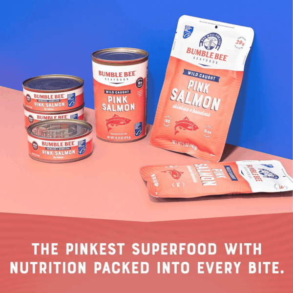 Canned Pink Salmon, 14.75 Oz Can - Premium Wild Caught Salmon with Skin & Bones - 18G Protein per Serving - MSC Certified Sustainable Seafood, Non-Gmo, Gluten Free, Kosher - Image 4